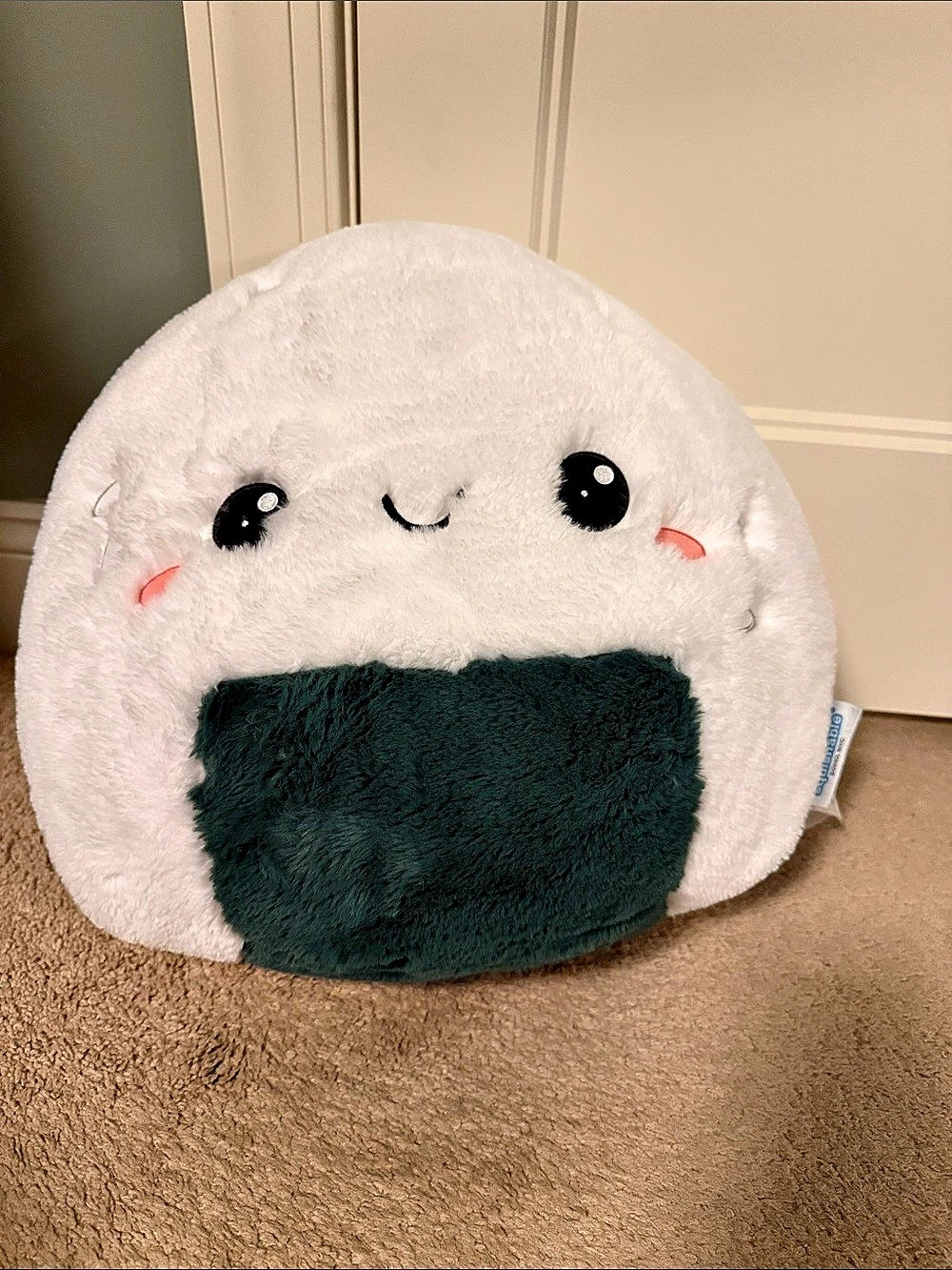 Squishable Comfort Food Onigiri Plush in White & Green